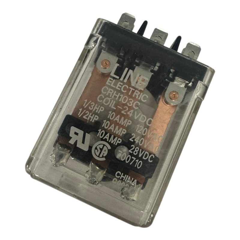 CRH103C Line Electromagnetic Coil Relay 24Vdc 120Vac-10A-1/3Hp