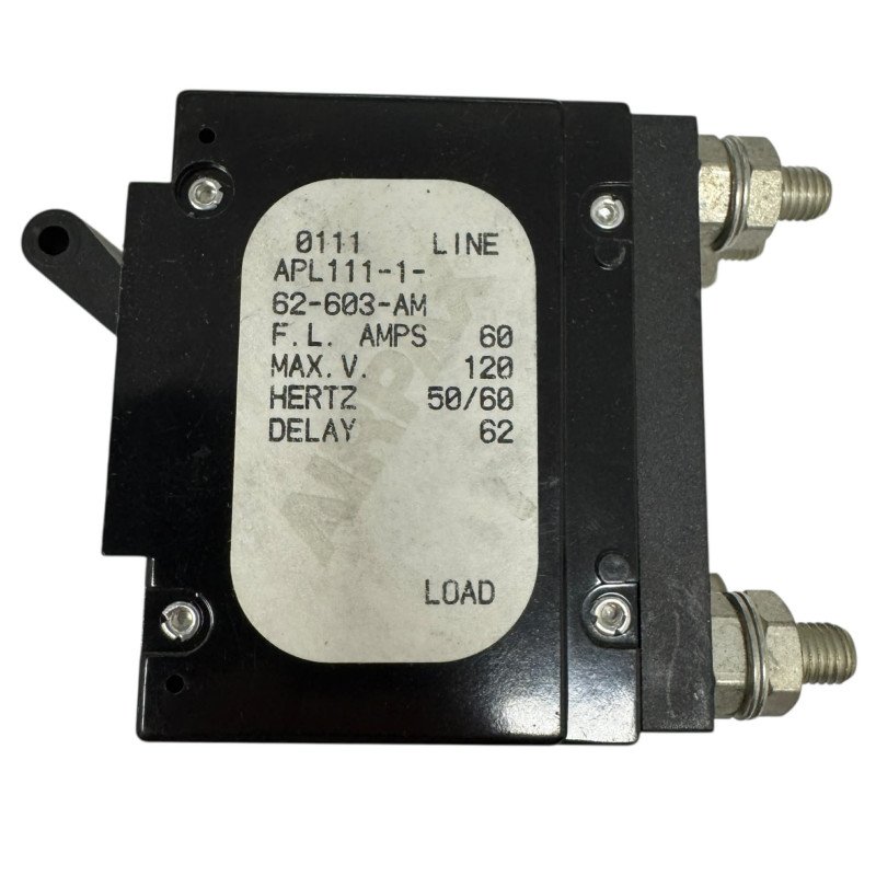 APL111-1-62-603-AM Airpax Circuit Breaker 3 Poles 60A 120v 50/60Hz