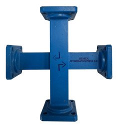 DTWR62X4PBR140 Genex Waveguide Crossguide Coupler WR-62 WR62