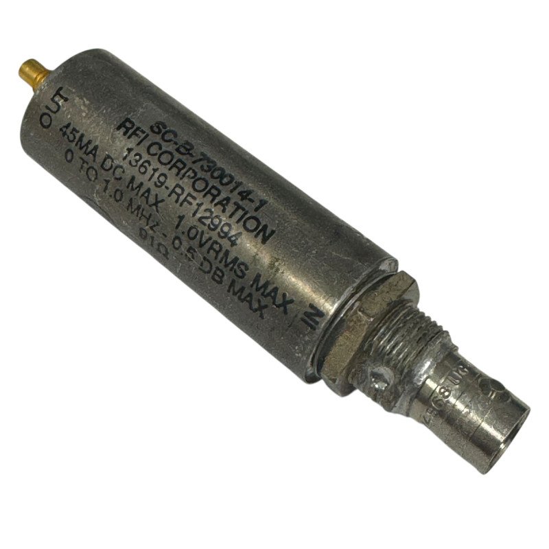 13619-RF12994 RFI Low Pass Filter BNC(F)-SMB(M) 1MHz 91Ohm 91R 0.5dB