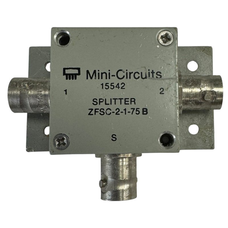ZFSC-2-1-75B Mini Circuits 2 Ways Power Splitter 5-500MHz 75Ohms BNC