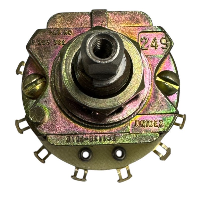 26113B-FD1E Unidex Rotary Switch Single Deck 12 Position 5 Turns