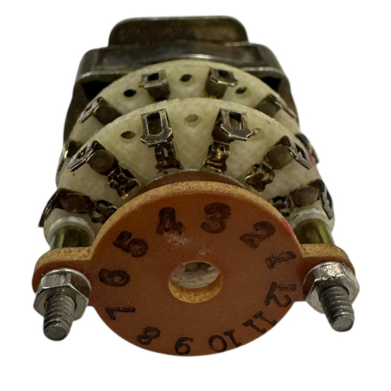 M3786/5-8BGC Unidex Rotary Switch Double Deck 8 Position 7 Turns