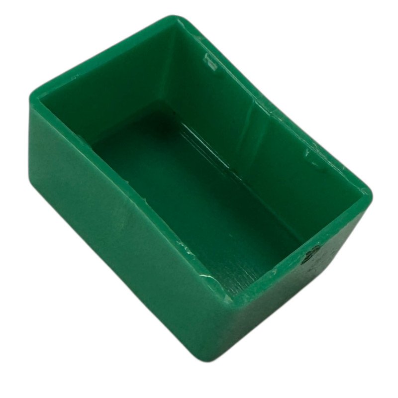 Crouzet Pushbutton Switch Cover Green OD:24.5x17.5x12mm ID:23x15mm