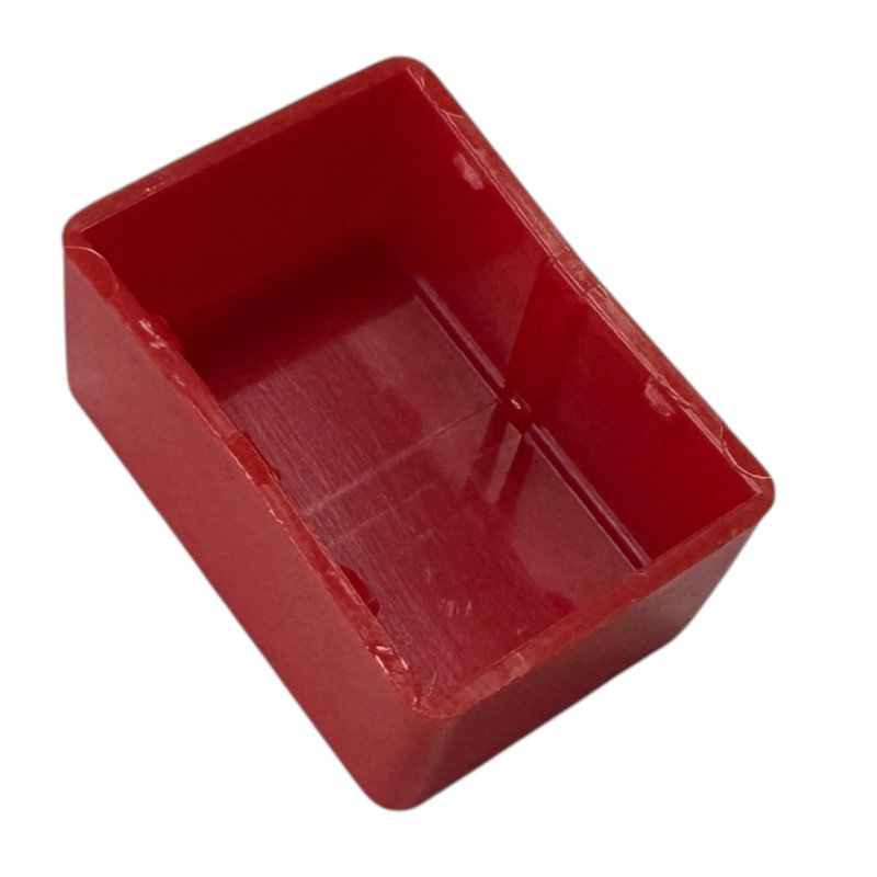 Crouzet Pushbutton Switch Cover Red OD:24.5x17.5x12mm ID:23x15mm