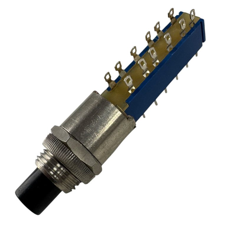 Pushbutton Switch Momentary 4PDT Stacked ON-(ON) 24 Terminal Solder Lug