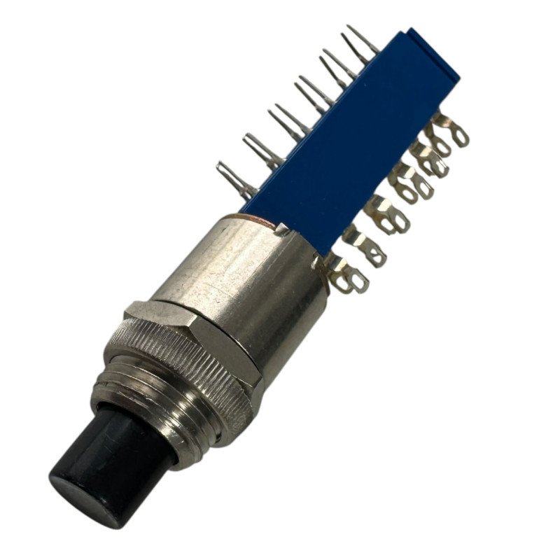 Pushbutton Switch Momentary 4PDT Stacked ON-(ON) 24 Terminal Solder Lug