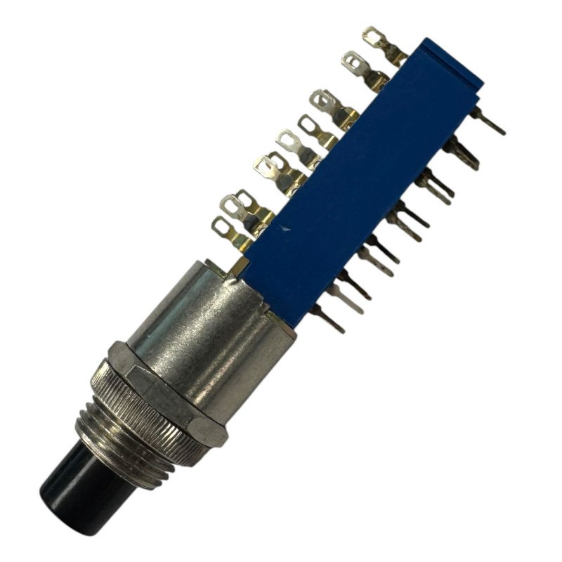 Pushbutton Switch Momentary 4PDT Stacked ON-(ON) 24 Terminal Solder Lug