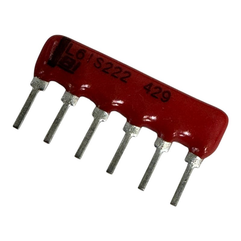 L61S222 BI Technologies Network Resistor 6 Pin 2.2Kohm 2K2 1/8W 2%