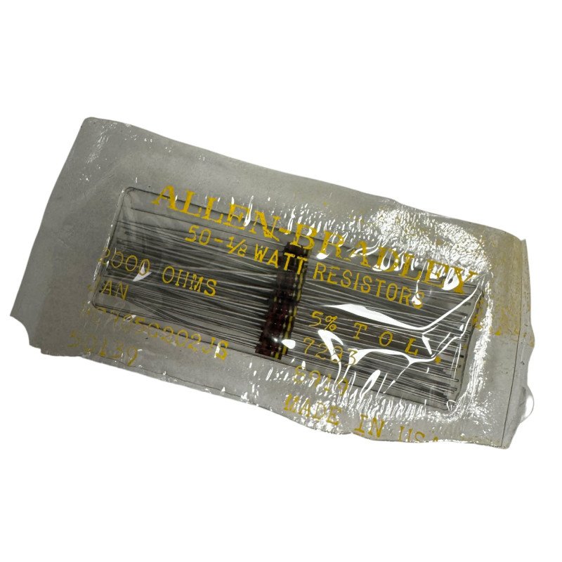 RCR05G202JS Allen Bradley Carbon Film Resistor 2Kohm 2K 1/8W 5% [Qtyx50]