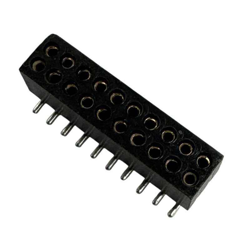 SMD SMT Header Connector 20 Position 2 Row Female PCB Mount 13x3.25mm