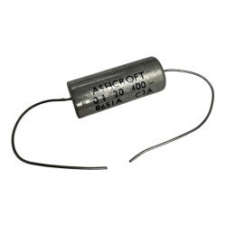 Ashcroft Capacitor Axial Tantalum 0.1uF 100nF 400V 20% 22x9mm