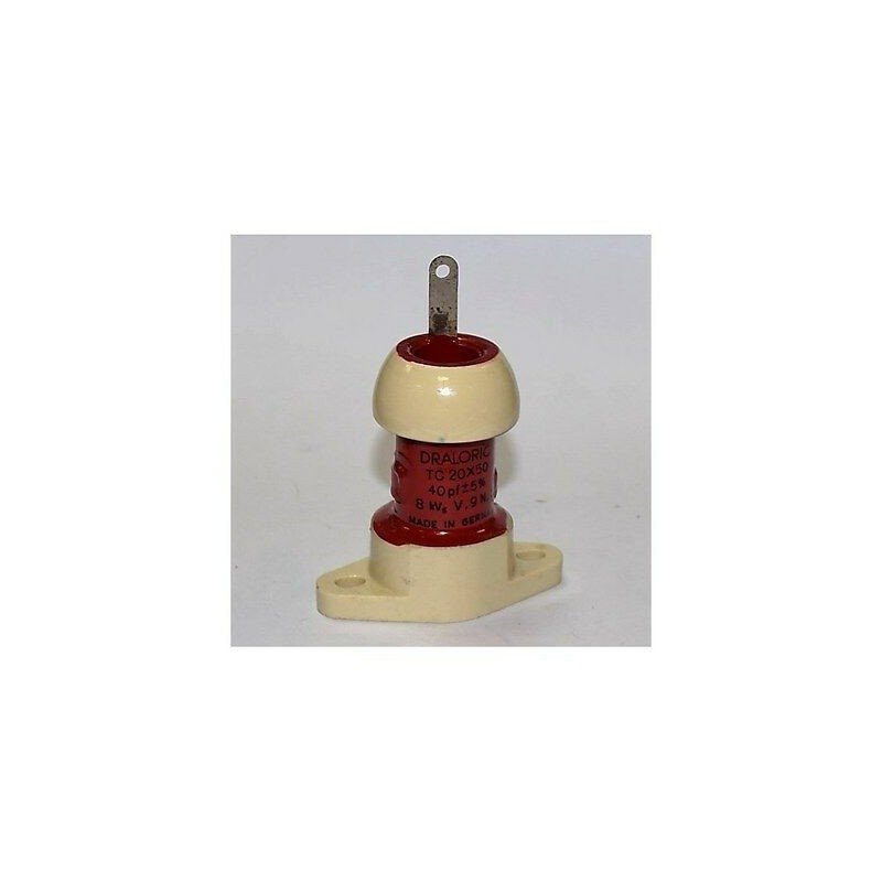 40pF 5% 8kV Ceramic Doorknob Capacitor TC20X50 Draloric