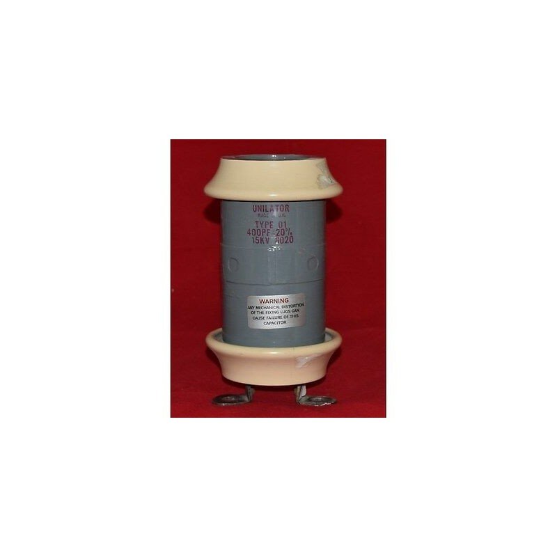400pF 15kV 20% Type 01 Unilator Ceramic Capacitor