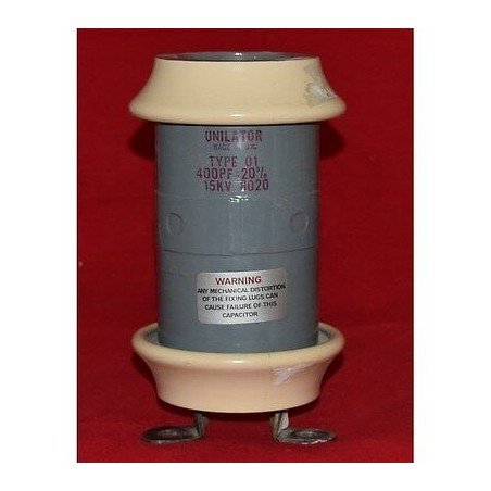 400pF 15kV 20% Type 01 Unilator Ceramic Capacitor