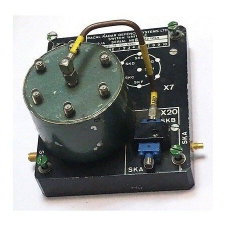1P6T 24V Coaxial Switch Unit 51912/A 5985-99-252-4955 Racal