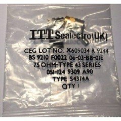 TYPE 43 SERIES MALE CONNECTOR 75OHM S43/4A