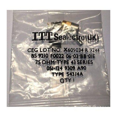 TYPE 43 SERIES MALE CONNECTOR 75OHM S43/4A