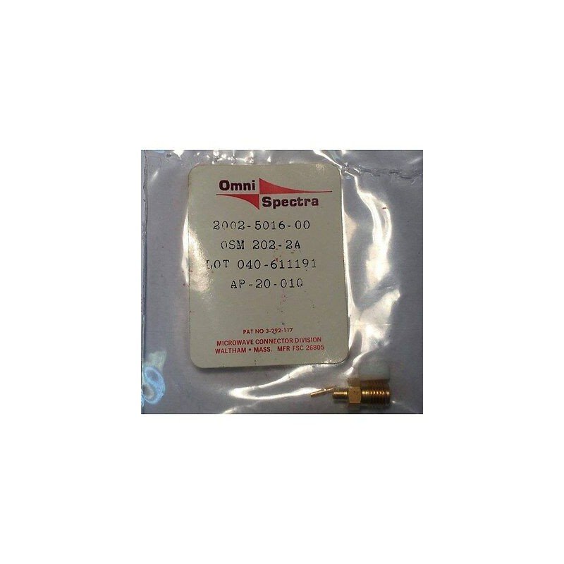 SMA M JACK 18GHZ 50R RF CONNECTOR  2002-5016-00