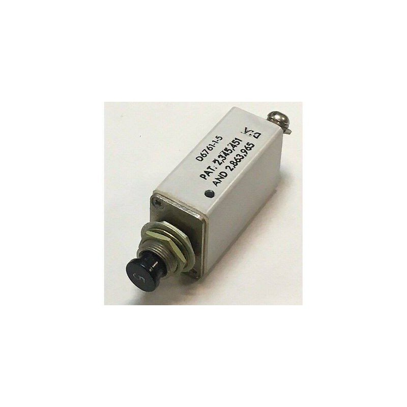 5A 200VAC Circuit Breaker Klixon D6761-1-5 5925-00-549-3905