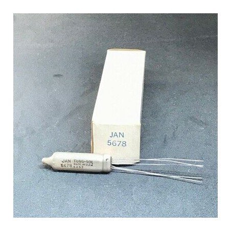 JAN 5678 ELECTRON VACUUM TUBE VALVE TUNG-SOL