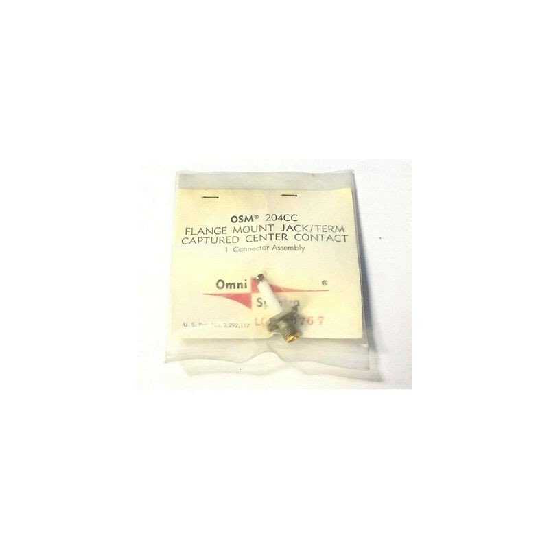 SMA F FLANGE MOUNT JACK TERM CAPTURED CENTER CONTACT OSM204CC
