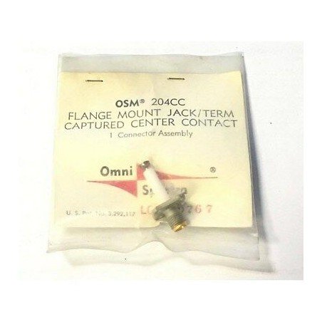 SMA F FLANGE MOUNT JACK TERM CAPTURED CENTER CONTACT OSM204CC