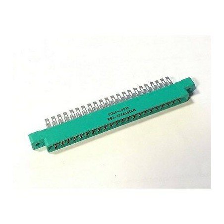 36 CONTACT(S), FEMALE, STRAIGHT 2 ROW M21097/21-163 GREEN CARD EDGE CONNECTOR
