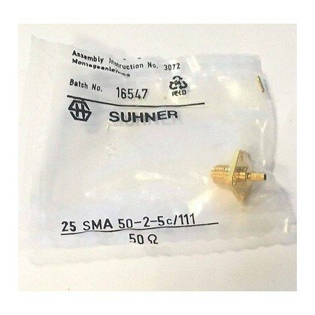 SMA F PANEL MOUNT 18GHZ 50R CONNECTOR 25SMA50-2-5c/111