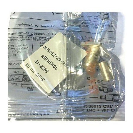TNC F PANEL MOUNT MILITARY SILVER PLATED CONNECTOR M39012/29-0012