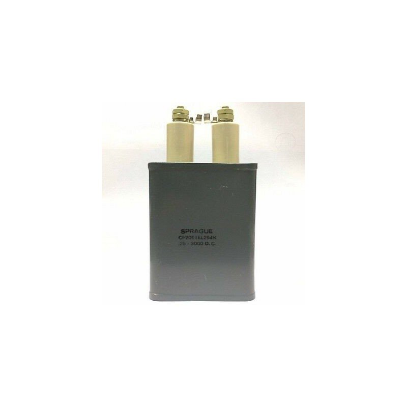 0.25uF 3000VDC OIL CAPACITOR SPRAGUE CP70E1EL254K1