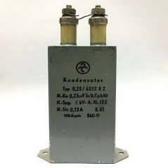 0.25uF 4kV 0.13A OIL CAPACITOR TYP 0.25/4002