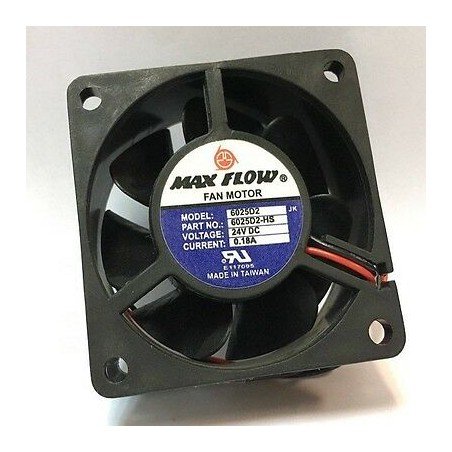 24V 180mA 60x60x25mm Cooling Fan 6025D2-HS MAX FLOW