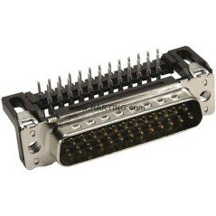 25 Position HARTING D-Sub Plug, Male Pins Connector, Through Hole, Right Angle S