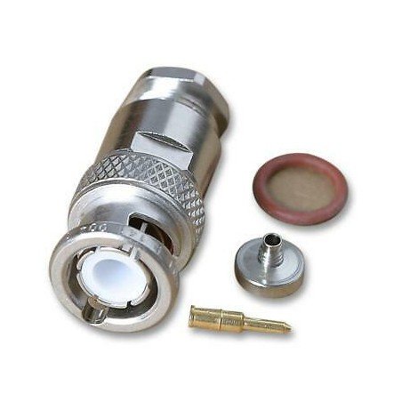 BNC MALE 4GHZ RF COAXIAL CONNECTOR RADIALL RG141 RG58 R141007000