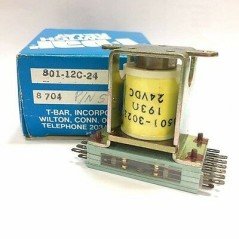 12PDT 24VDC POWER RELAY T-BAR 801-12C24