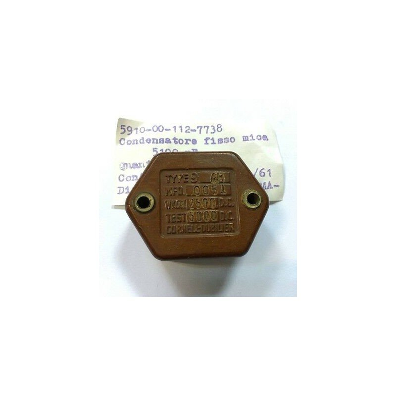 0.0051uF 5100pF 2500VDC MICA CAPACITOR CM60B512J 5910-00-112-7738