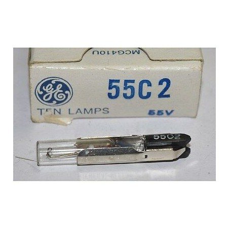 55C2 MINIATURE LAMP .045-.06 AMPS 55V