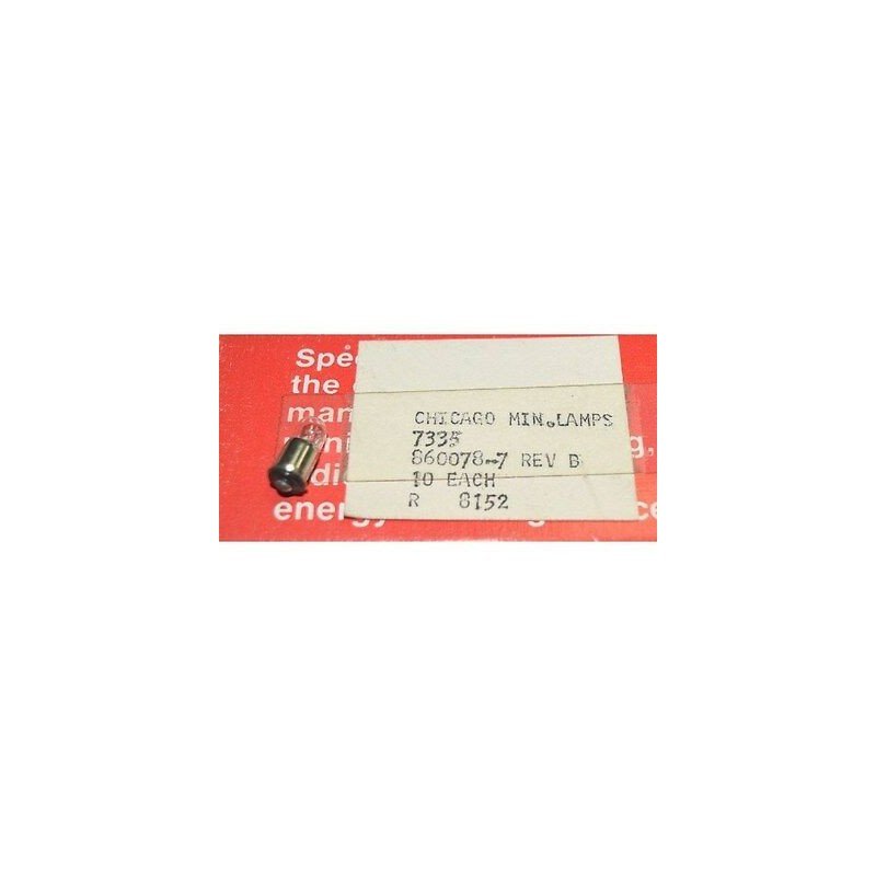 5V AMPS 0.115 7335 SUBMINIATURE LAMP