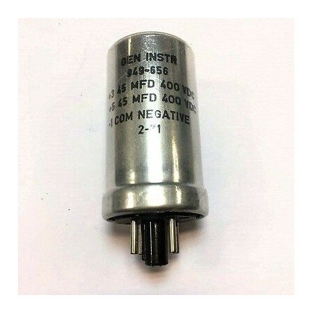 2X 45uF 400VDC Aluminium Capacitor 949-656 GEN-INSTR