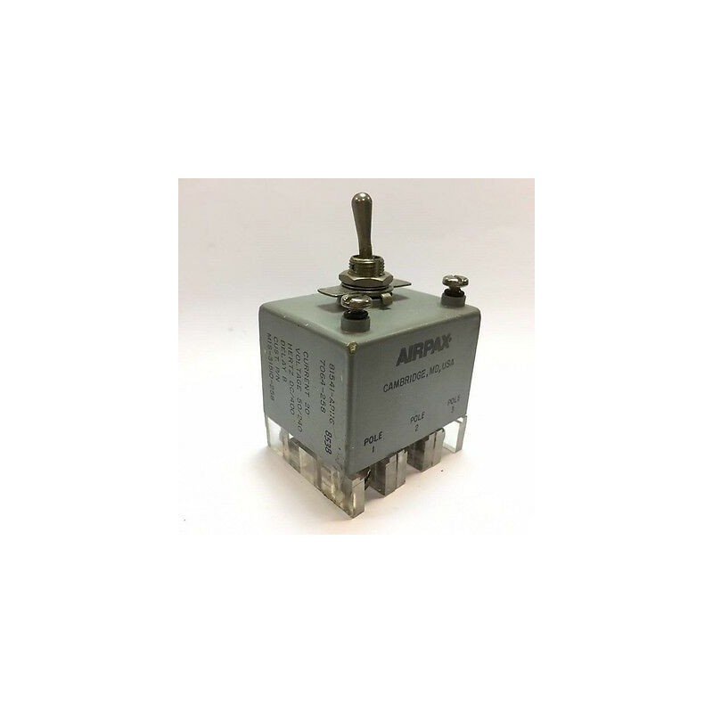 20A 50/240V MIS-31510-258 AP112-8745-1 AIRPAX TOGGLE SWITCH 81541-AP116-7064-258