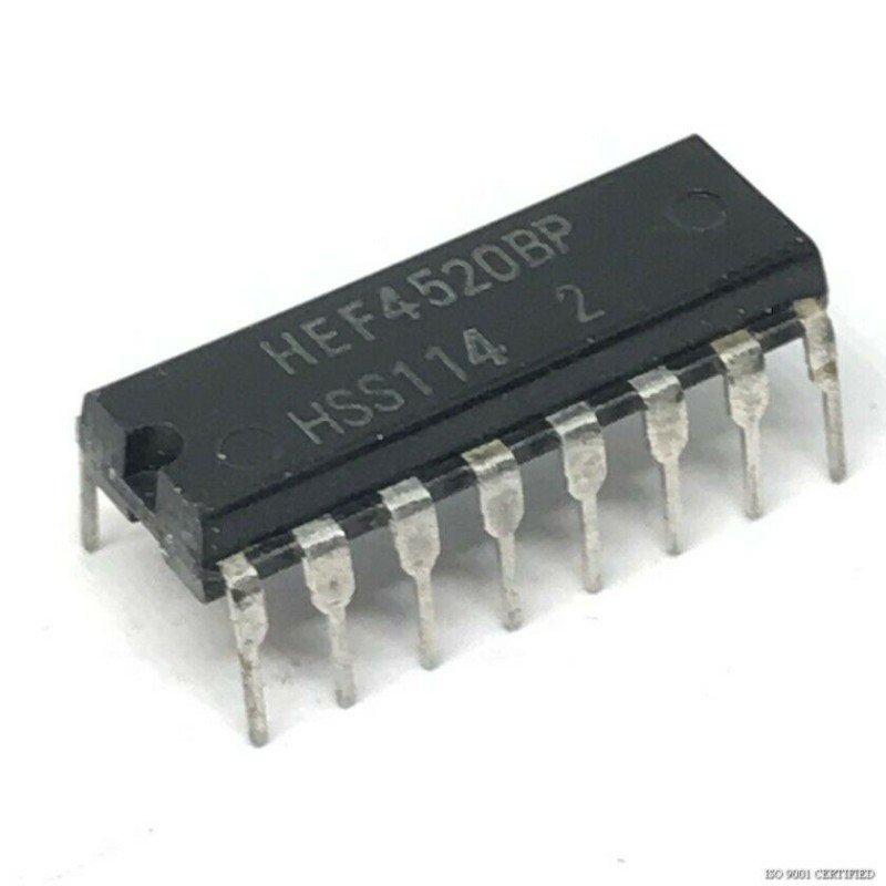 HEF4520BP Dual binary counter PHILIPS