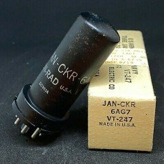 6AG7 6AK7 VT-247 ELECTRON VACUUM TUBE VALVE JEN RAD USA 