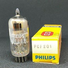 PCF201 Vf 8 Volts / If 0.3 Ampere / Indirect / ELECTRON VACUUM TUBE PHILIPS 