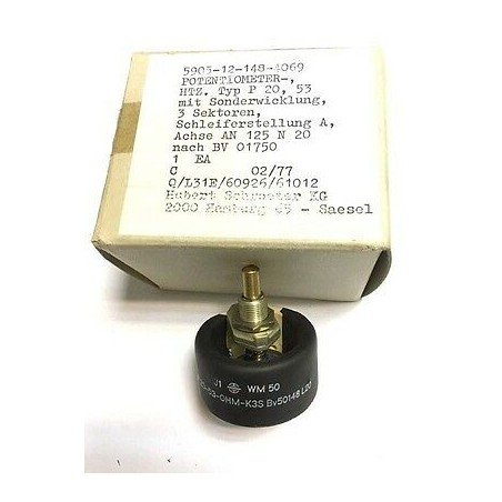 53 OHM 10% 20W POTENTIOMETER DRALORIC 5905-12-148-4069