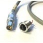 2 PIN PUSH PULL MALE FEMALE SET CONNECTOR BREVETE SGDG LEMO USED