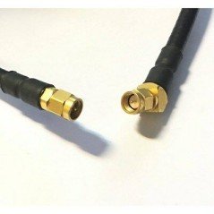 SMA M - SMA M RIGHT ANGLE 45DEGREE COAXIAL CABLE FLEXLINE 75C 15AWG