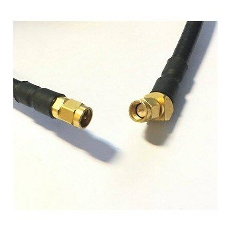 SMA M - SMA M RIGHT ANGLE 45DEGREE COAXIAL CABLE FLEXLINE 75C 15AWG