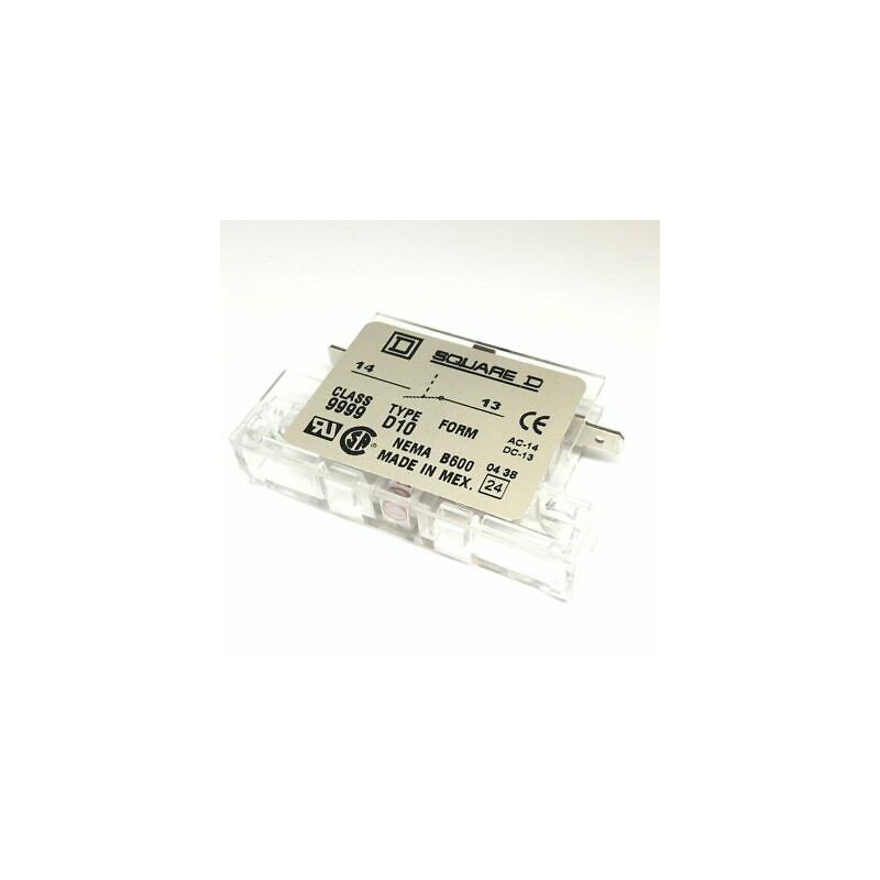 SQUARE D 08086 AUXILARY CONTACT FOR 8910 DPA CONTACTOR CLASS 9999 TYPE D10