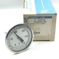 0-250F 5" BIMETAL THERMOMETER ASHCROFT 50EI60R040